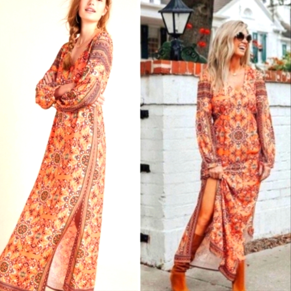 Farm Rio Maxi Dress. Worn Once. Perfect For Fall
